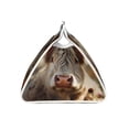 thumbnail image 3 of Lsque Adorable Flower Field Cow Printed Long Tissue Box Cover Holder, Facial Paper Organizer Dispenser,Triangle with Bottom Belt, PVC Leather Decorative Organizer, 3 of 9