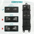 thumbnail image 4 of Interruptor de Ventanilla Eléctrica Unique Bargains Para Nissan Armada 2004-2008 Negro, 4 of 9