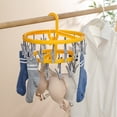 thumbnail image 4 of Foldable Hanger with Clips Non-slip Laundry Hangers for Household Accessories(3#), 4 of 10