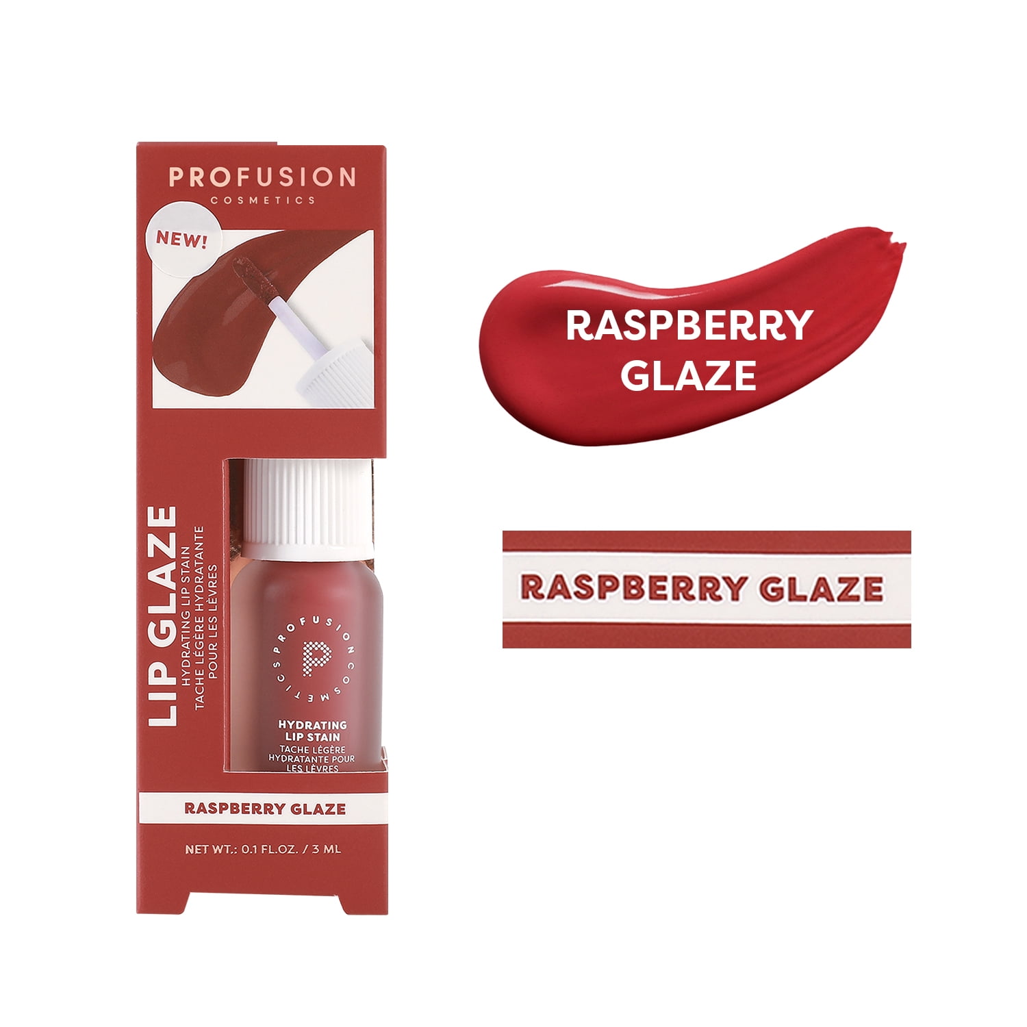 Profusion Cosmetics Lip Glaze -Raspberry Glaze