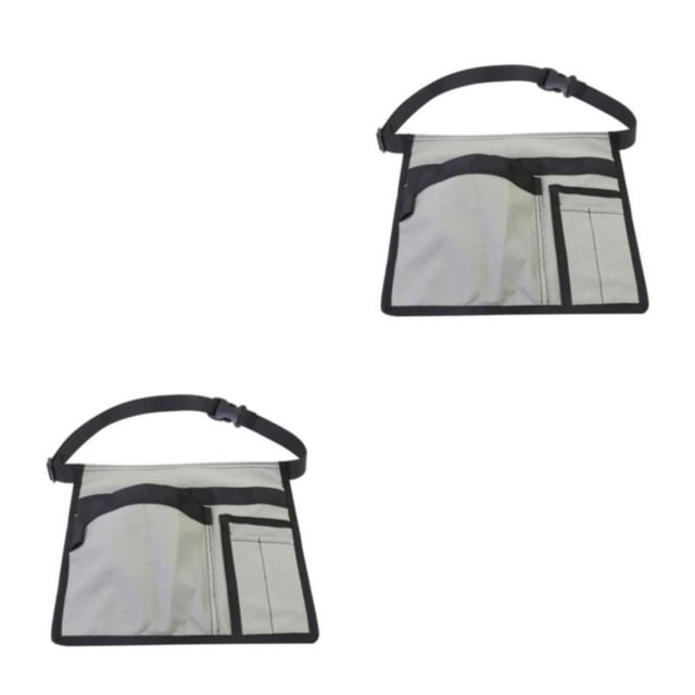 ZheElen Pochette à Outils à Sangle Réglable pour Usage Portable et Intensif Imperméable Durable Gris 2Ensemble