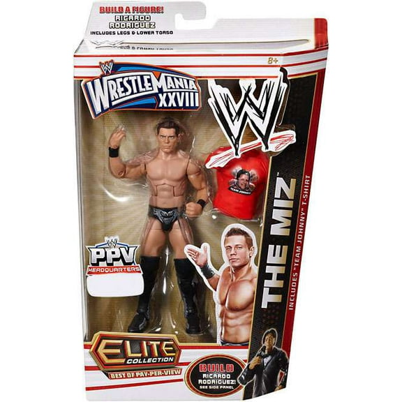 The Miz Action Figure Team Johnny T-Shirt Elite Best of Pay Per View