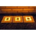 thumbnail image 2 of Homebrite 30839/3 Set of 3 Solar Power Square White Wash Stepping Stones, 2 of 2