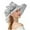 Grey, variant on Womens Summer Dress Hat Wide Leaf Flower Bridal Shower Hat Sun Hats Beach Hat,Color:Pink