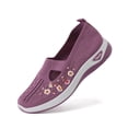 thumbnail image 2 of CAIXAI Low Top Walking Shoes Wide Walking Shoes for Women Classic Mesh Knitted Woven Sneakers Women Walking Anti-Skid Arch Support Platform Mary Janes Hands-Free Walking Tennis Shoes, 2 of 5