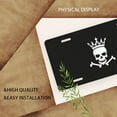thumbnail image 3 of Crown Skull Logo Front License Plate,Metal License Plate,Funny Standard Plates Personalized Novelty Decorative For Men/Women/Boys/Girls Car 6×12 Inch, 3 of 7