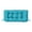 Aqua Blue, variant on Tufted Wicker Loveseat Cushion, 41" x 19", Outdoor Settee Cushion