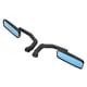 thumbnail image 3 of Espejo Retrovisor Lateral Jadeshay Aluminio Universal A, 3 of 8