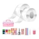 thumbnail image 1 of Cinta adhesiva transparente fuerte, reutilizable, resistente, resistente, de doble cara, sin dejar rastro, extraíble, para globos de burbujas, para manualidades de bricolaje. 49 piezas, 1 of 5