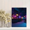 thumbnail image 2 of Qisvanset 12x16 Inch Blue Iris Floral Canvas Print Wall Art, 2 of 5