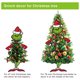 thumbnail image 2 of Nuevo juego de 27 cm/Decoración para árbol de Navidad de pelo verde ANGGREK Otros, 2 of 8