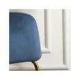 thumbnail image 4 of Lilola Home Noah Blue Velvet Accent Chair, 4 of 5