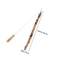 thumbnail image 2 of ORDDIART Brown Cat Toy Interactive Fishing Pole for Indoor Durable Wood and Plush Materials, 2 of 8