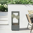 thumbnail image 6 of LuxenHome Cascading Gray Resin Rectangular Outdoor Fountain with Lights, 6 of 8