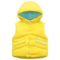 thumbnail image 2 of ATOGUTA Boys & Girls Hooded Light Weight Windbreaker Warm Winter Coat Windproof Rain Jacket Snow Coat Yellow, Size 3T-8, 2 of 4