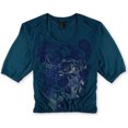 thumbnail image 1 of Blusa Sedona Style & Co. para mujer azul pequeña Pullover, 1 of 1