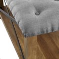 thumbnail image 2 of Manor Park 30" Farmhouse Tufted Ottoman - Grey, 2 of 5