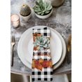 thumbnail image 2 of Fall Maple Cloth Napkins Set of 6 Reusable Dinner Napkins, Pumpkins Thanksgiving Autumn Corn Farmhouse Plaid Cocktail Napkin Washable Table Napkins for Wedding/Holiday Party/Baby Shower 20"x20", 2 of 7