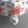 thumbnail image 5 of Pioneer Flower Floral Print Pattern Square Tablecloth, Waterproof Wipeable Spillproof Washable Table Cover for Home Kitchen Party Decor, 60"x60", 5 of 6