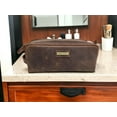 thumbnail image 2 of LINDSEY STREET Leather Toiletry Bag, Leather Dopp Kit, Mens Travel Kit, Men Shaving Bag, Gift for Men, 2 of 6