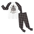 thumbnail image 6 of Quealent Girls Christmas Pajamas Holiday Pjs for Kids Santa Long Sleeve Sleepwear Dark Gray for Size 6-7 Years, 6 of 7