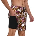 thumbnail image 3 of Fotbe Flower Bunny Men’s Swim Trunks Quick Dry Swim Shorts Board Shorts with Mesh Lining-Large, 3 of 9