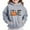 Gray, variant on Thetops Little Girls 5T Black Hoodie - Fall Halloween Thanksgiving Festive Sweatshirt with Pumpkin, Autumn Leaves & LOVE Graphic - Durable Machine Washable