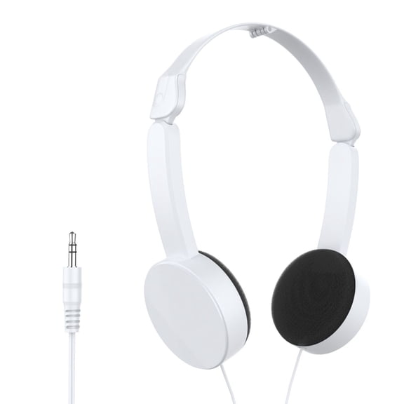 Jesscasday Folding Kids Headset with 3.5mm Plug, Comfort Fit Over Ear Earphones Foldable