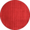 thumbnail image 1 of Ahgly Company Indoor Round Abstract Orange Contemporary Area Rugs, 3' Round, 1 of 1