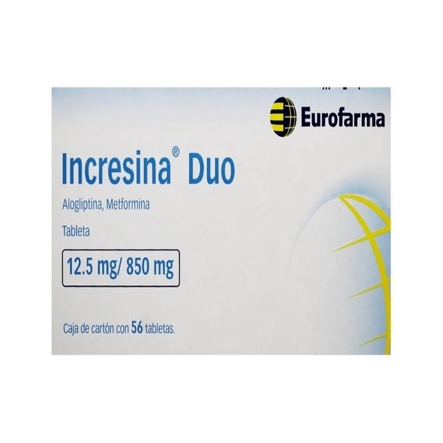Incresina Duo 12.5 mg/850 mg 56 tabletas