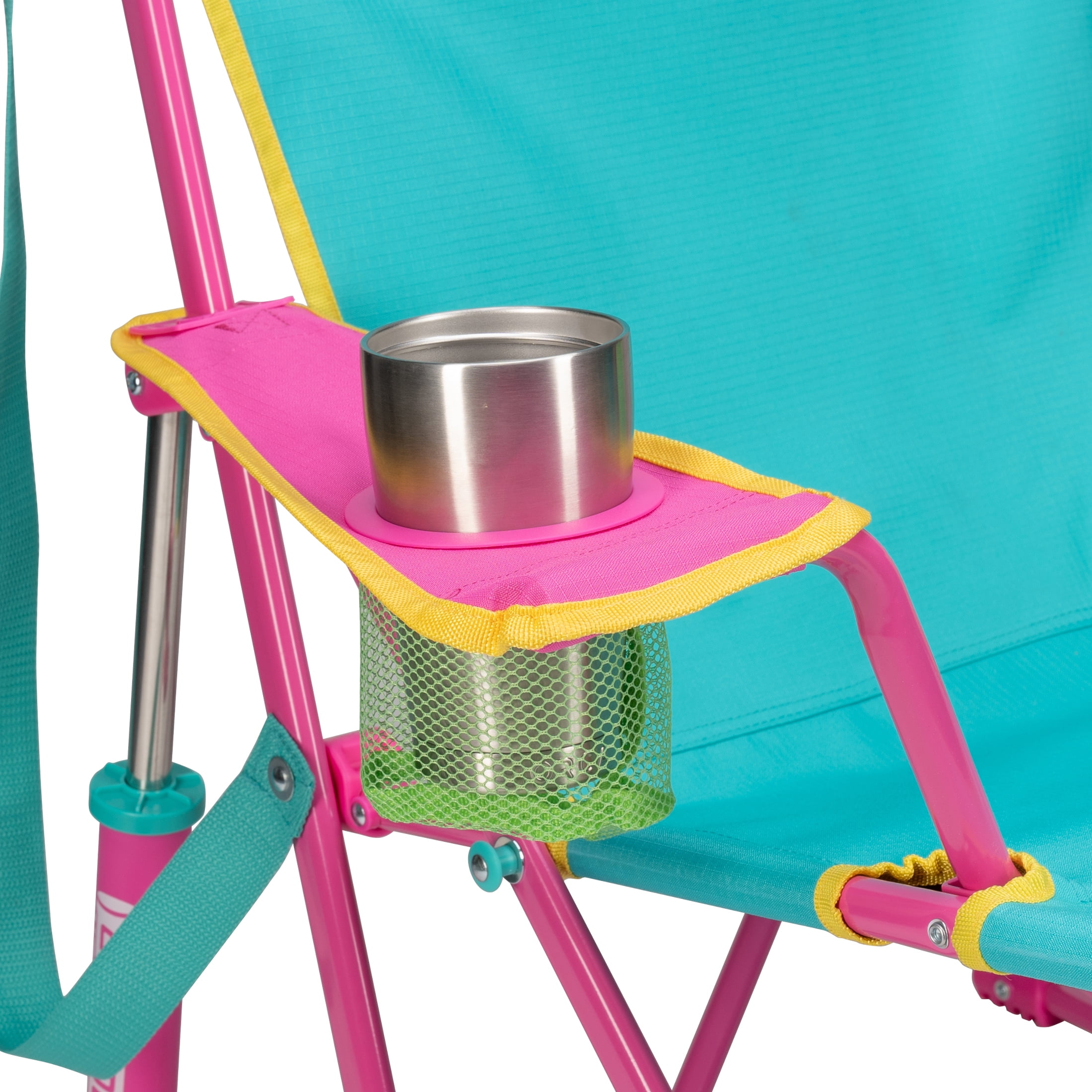 GCI Outdoor Kickback Rocker Low Profile Rocking Camp Chair, Green Retro