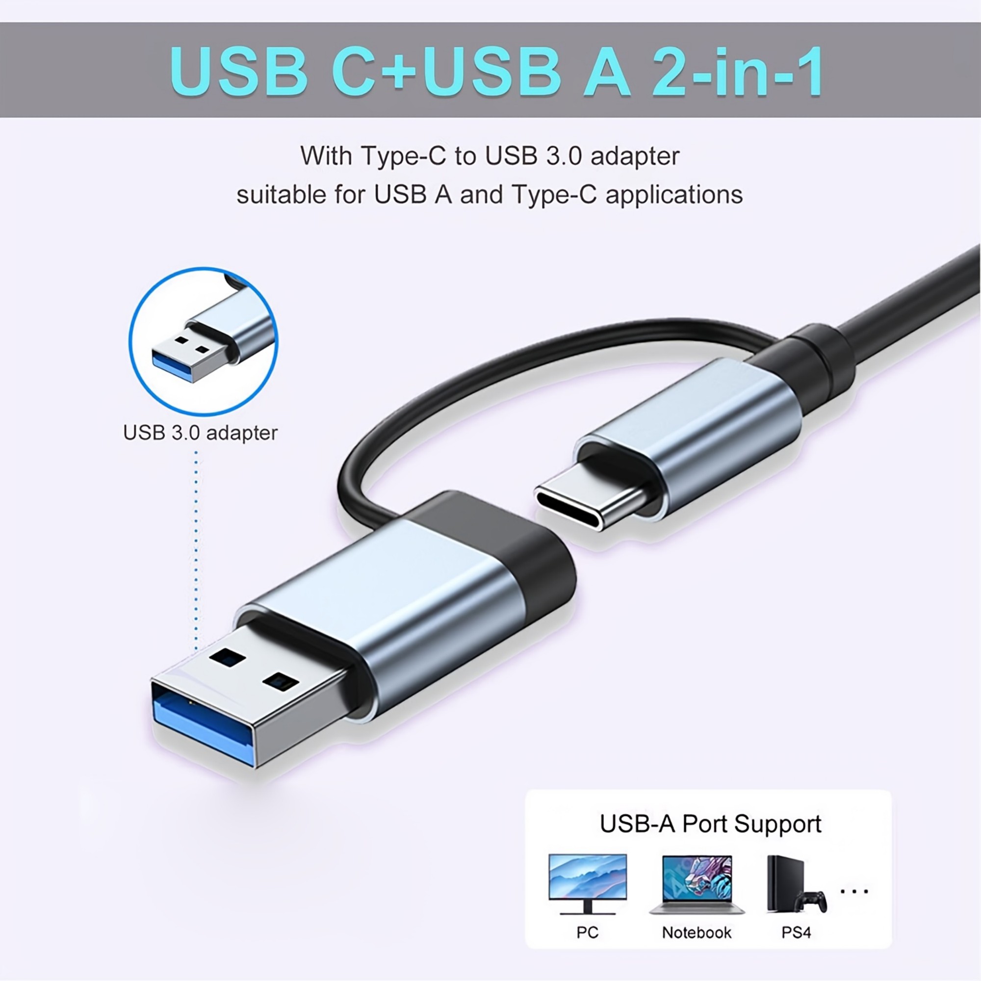 Jous 8-in-1 USB-C Hub with Card Reader and Audio Jack photo 2