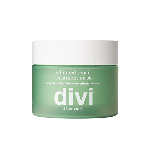 Divi Whipped Repair Mascarilla para el tratamiento del cabello - Mascarilla para el cabello acondicionador profundo para cabello seco dañado y tratado con color - 8 onzas líquidas
