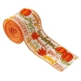 thumbnail image 1 of Fall Ribbon Wired , Thanksgiving Pumpkin Buffalo Plaid Ribbon with Wire for Wreaths Crafts Fall Decor, 1 of 5