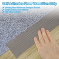 thumbnail image 4 of Tira de Transición de Piso Autoadhesiva Uxcell 3.3' x 3" Madera Gris de Vinilo, 4 of 7