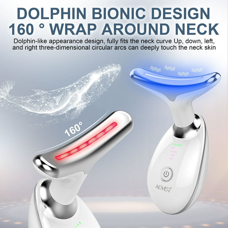 Aliver Neck Face Beauty Device, Skin Care Facial Massager, 3
