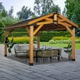 thumbnail image 1 of Backyard Discovery 16' x 12' Norwood Cedar Gazebo, 1 of 9