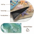 thumbnail image 6 of Summer Nautical Area Rugs 8'x10', Washable Small Throw Rugs for Living Room Patio, Ocean Beach Flip Flops Shells Waves Green Indoor Outdoor Rug Non-Slip Low Pile Carpet Runner Reversible Floor Mats, 6 of 8