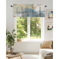 thumbnail image 6 of Blue Yellow Valances for Windows Abstract Mottled Modern Art Texture Valance Rod Pocket Light Filtering Short Window Treatments Curtains for Kitchen Bathroom Living Room Bedroom, 42 x 12 Inch, 6 of 7