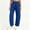 Navy, variant on FAHUOMU Women's Fleece Lined Barrel Leg Joggers High Waist Stretchy Wide Leg Casual Athletic Winter Bottoms Solid Color Soft Warm Comfortable Trousers