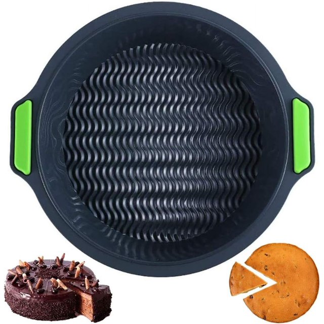 Non-Stick Surface, Easy Clean Quality Material Silicone Baking Pan Food Grade Silicone Flexible Silicone For DIY Cakes Bread Jelly Pudding Cakes Convenient Handle