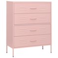 thumbnail image 2 of vidaXL Commode Rose 80x35x101,5 cm Acier, 2 of 5
