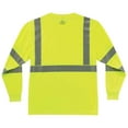 thumbnail image 2 of Ergodyne GloWearÂ® 8391 Type R Class 3 Long Sleeve T-Shirt, Lime, L, 2 of 2