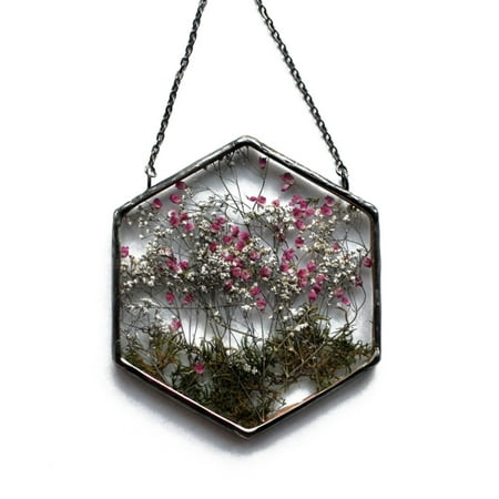 

Acrylic Frame Pressed Flowers Hanging Picture Artificial Plants Wall Pendant