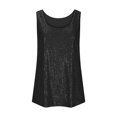 thumbnail image 4 of BOOMNY Toddler Girls Sleeveless Sequins T-Shirts Crew Neck Sparkly Tank Tops for Girl Stage Performance Tops, 4 of 6