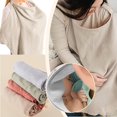 thumbnail image 3 of QHUDLV Muslin Nursing Cover For Baby Breastfeeding,Soft Breathable Breastfeeding Cover with Privacy Hoop,Adjustable Nursing Rigid A, 3 of 5