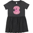 thumbnail image 3 of Inktastic 3rd Birthday Flamingo 3 Year Old Girl Girls Toddler Dress, 3 of 5