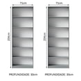 thumbnail image 3 of Kit Estante Librero Organizador Madesa 6908 Gris, 3 of 9