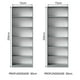 thumbnail image 3 of Kit Estante Librero Organizador Madesa 6908 Gris, 3 of 9