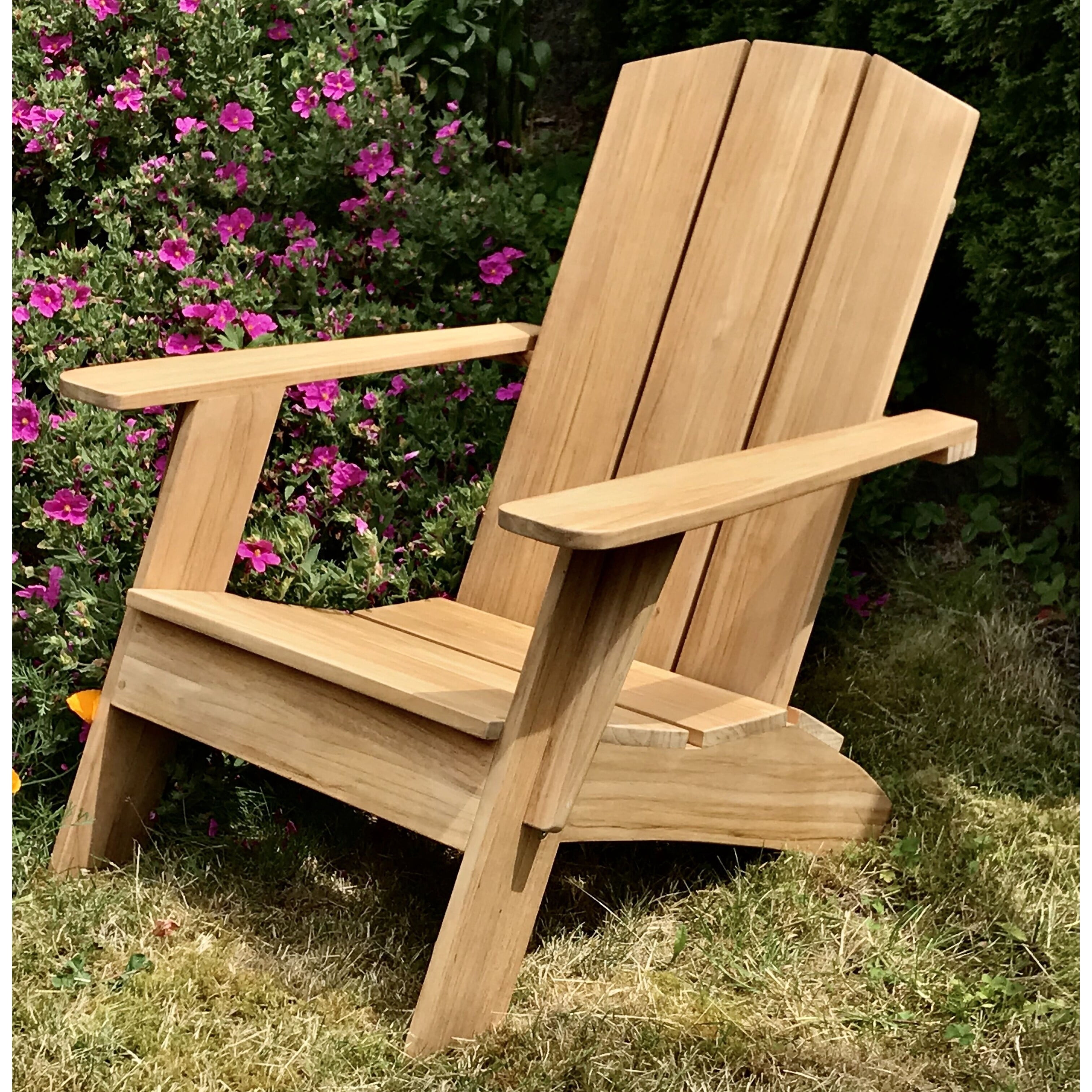 Curated Maison Aurele Teak Outdoor Adirondack Lounge Chair